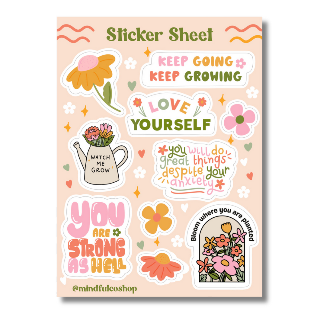 Self-growth Sticker Sheet