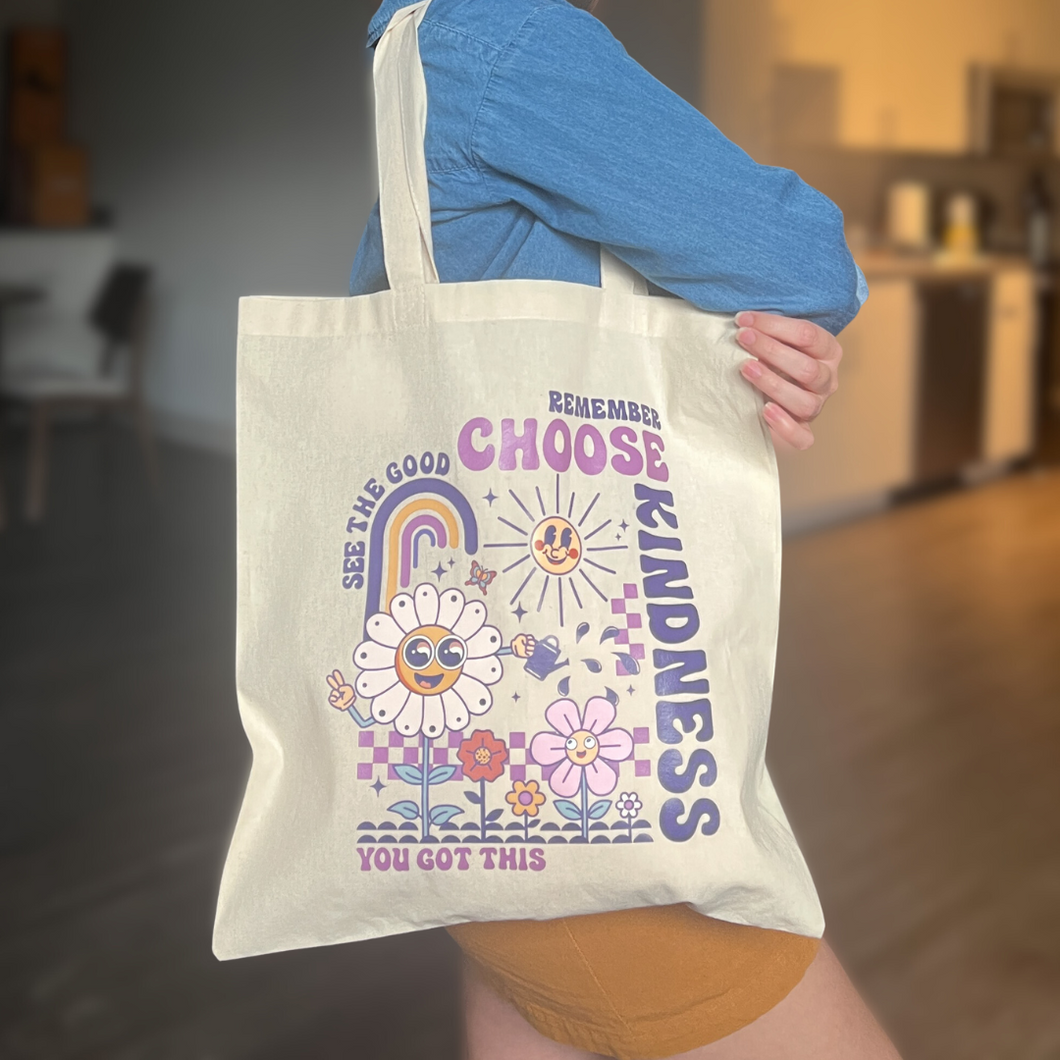 Choose Kindness Double-sided Tote Bag