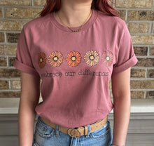 Load image into Gallery viewer, Embrace Our Differences - Mauve Tee
