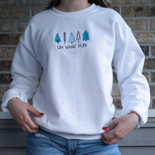 Load image into Gallery viewer, Oh what fun - White Crewneck
