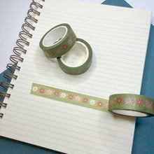 Load image into Gallery viewer, Green Daisy Chain - Washi Tape
