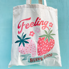Load image into Gallery viewer, Feeling Berry Good Tote Bag
