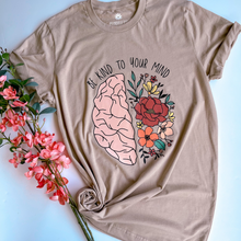 Load image into Gallery viewer, Floral Brain - Tan Tee
